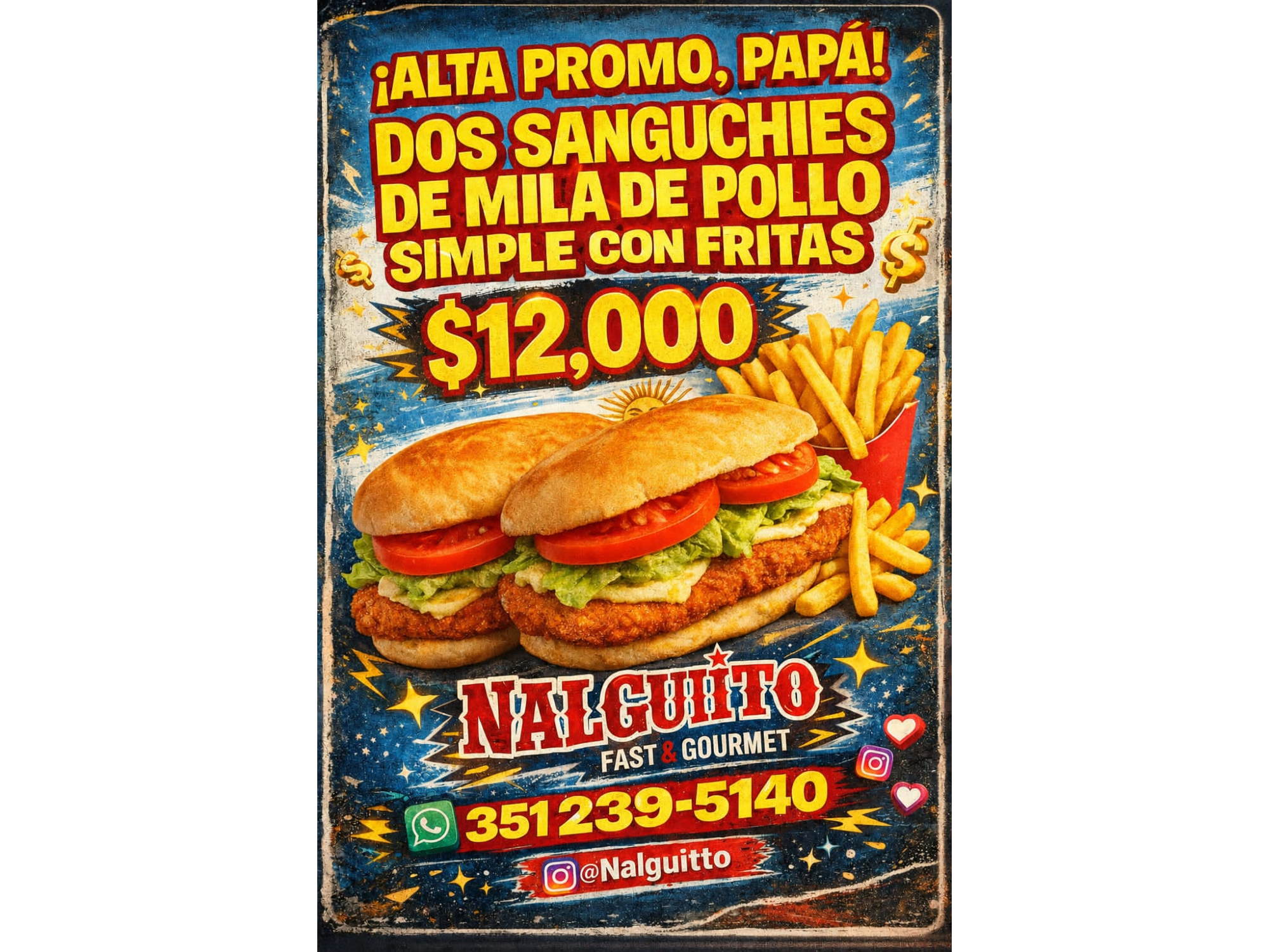Milanesa promo pollo 15cm