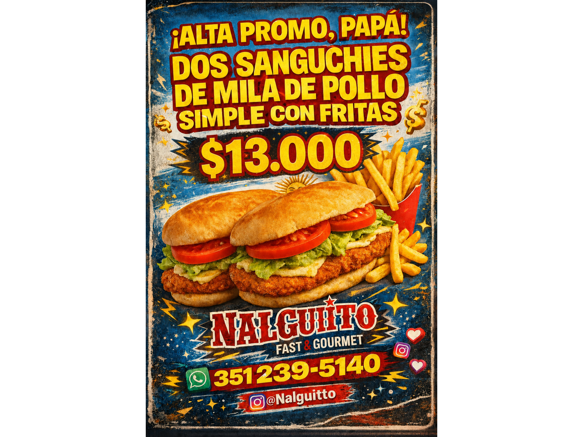 Milanesa promo pollo 15cm