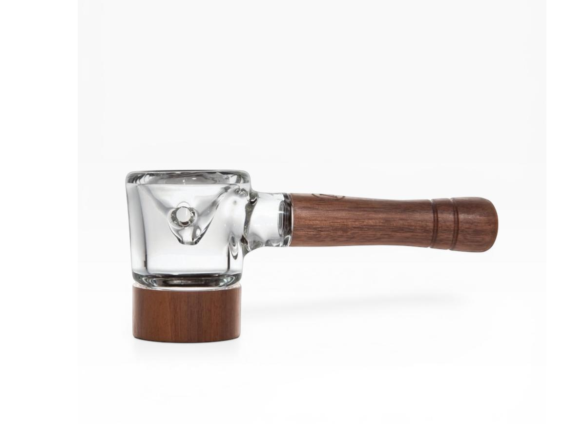 Marley Natural Spoon Pipe (Glass & Walnut) (PEDIDO)