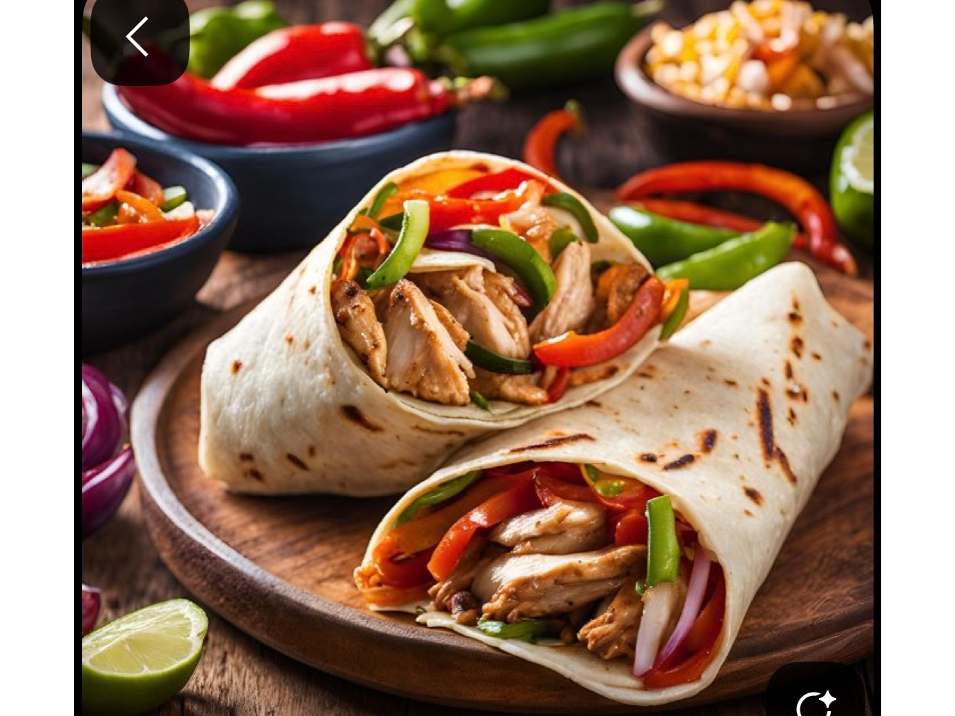 Fajitas mixta + coca cola 1.5