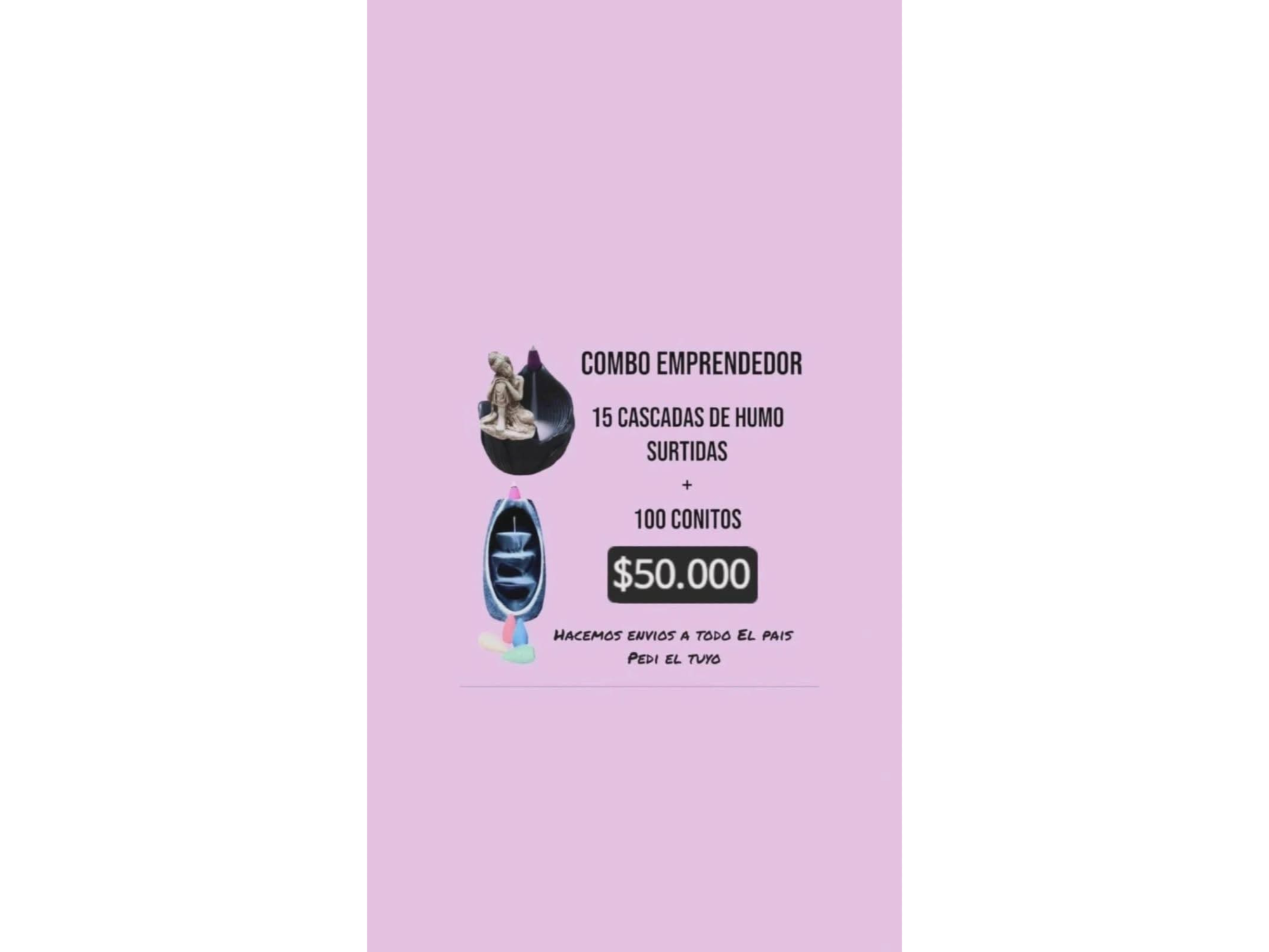 Cascadas de humo x15 u