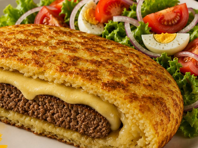TORTILLA DE PAPA con ensalada