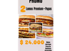 2 lomos PREMIUM a elección + Papas