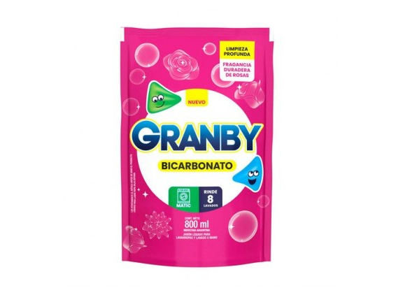 Jabon Liquido "Granby" Matic Rosas 800G