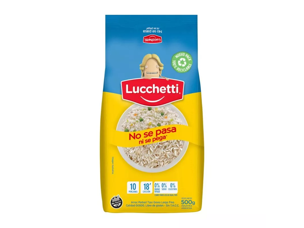 Arroz "Lucchetti" No Se Pega Ni Se Pasa x 500G