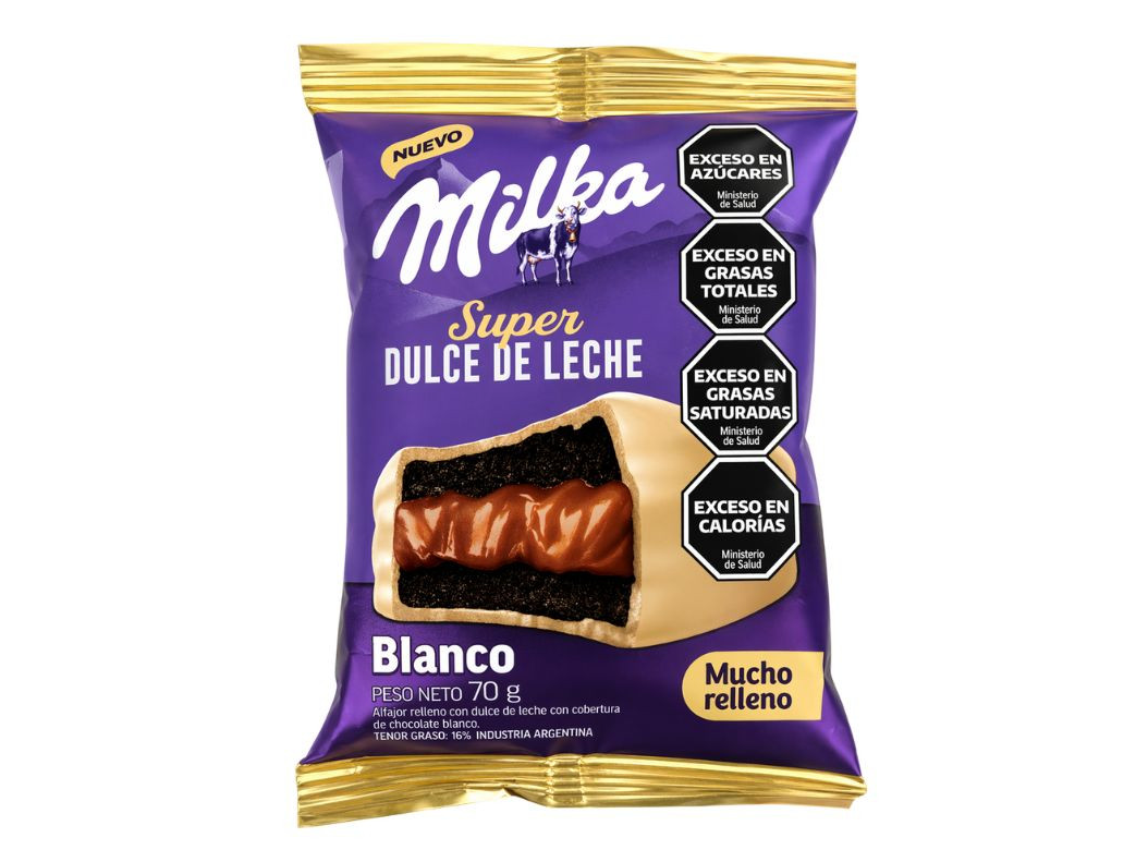 Alfajor "Milka" Super Dulce Blanco 70g
