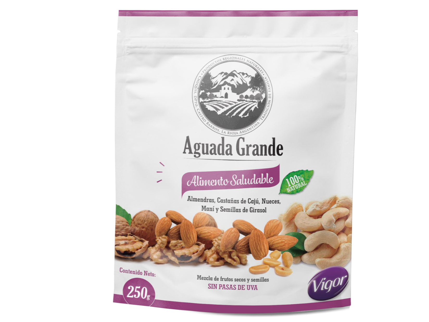 Frutos Secos Vigor Sin Pasas De Uva "Aguada Grande" x 250G