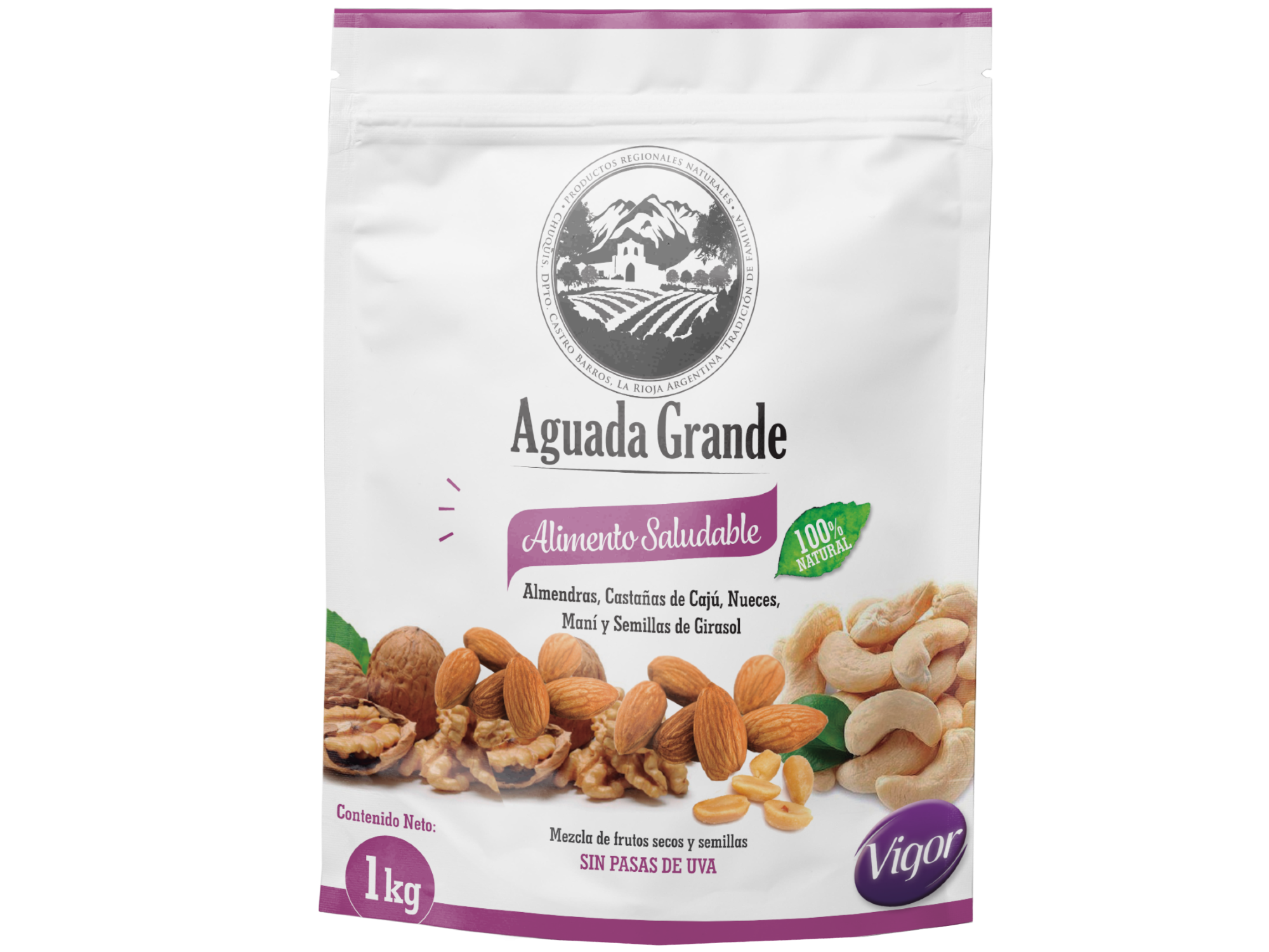 Frutos Secos Vigor Sin Pasas De Uva "Aguada Grande" x 1Kg