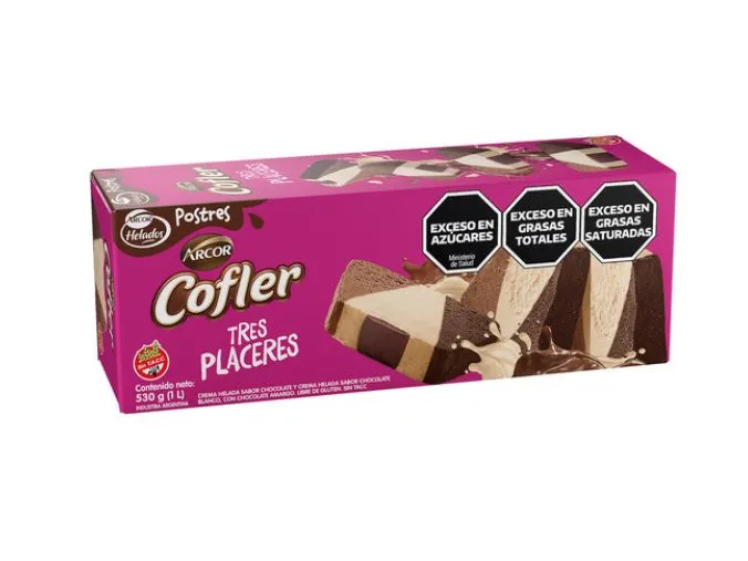 Postre Helado Cofler 3 Placeres "Arcor" x 530G