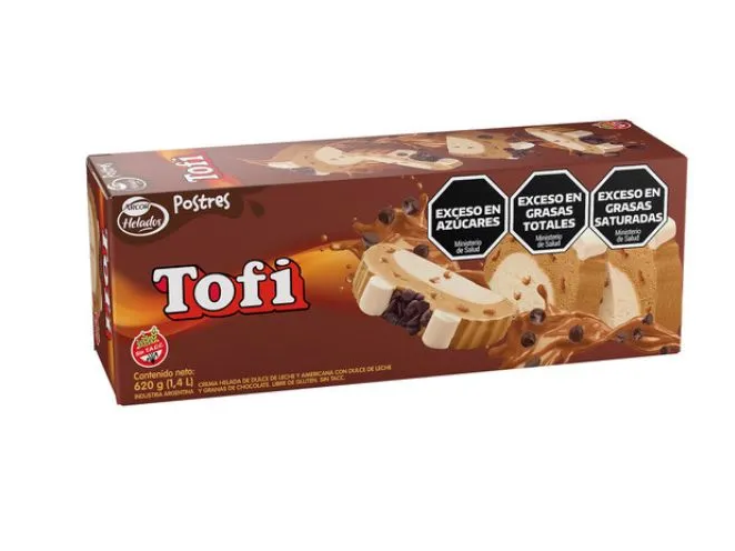 Postre Helado Tofi "Arcor" x 637G