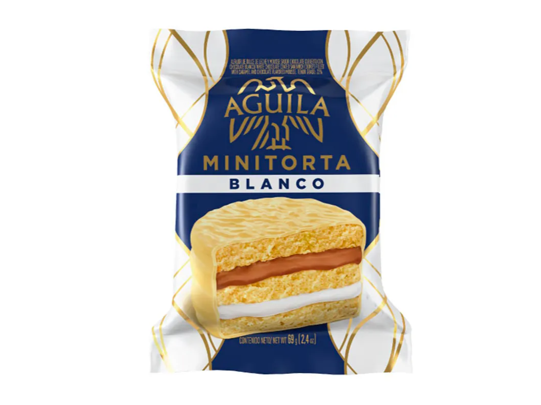 Alfajor "Aguila" Minitorta Blanco 69gs