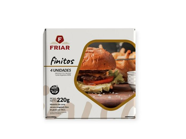 Hamburguesa "Friar" Finitos Carne/Soja X4