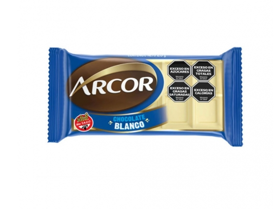 Chocolate "Arcor" Celofan Blanco 25G