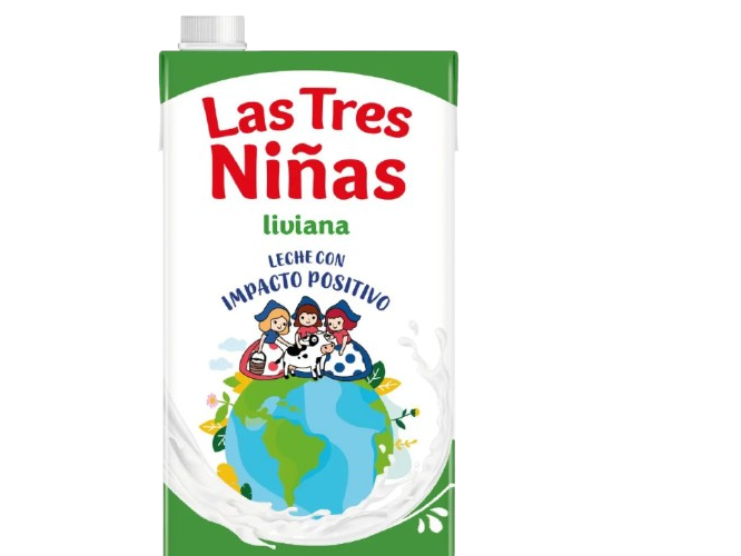 Leche Descremada 1% "Las Tres Niñas" 1 Lt