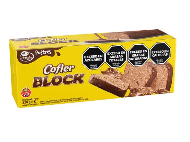 Postre Helado Cofler Block "Arcor" x 500G