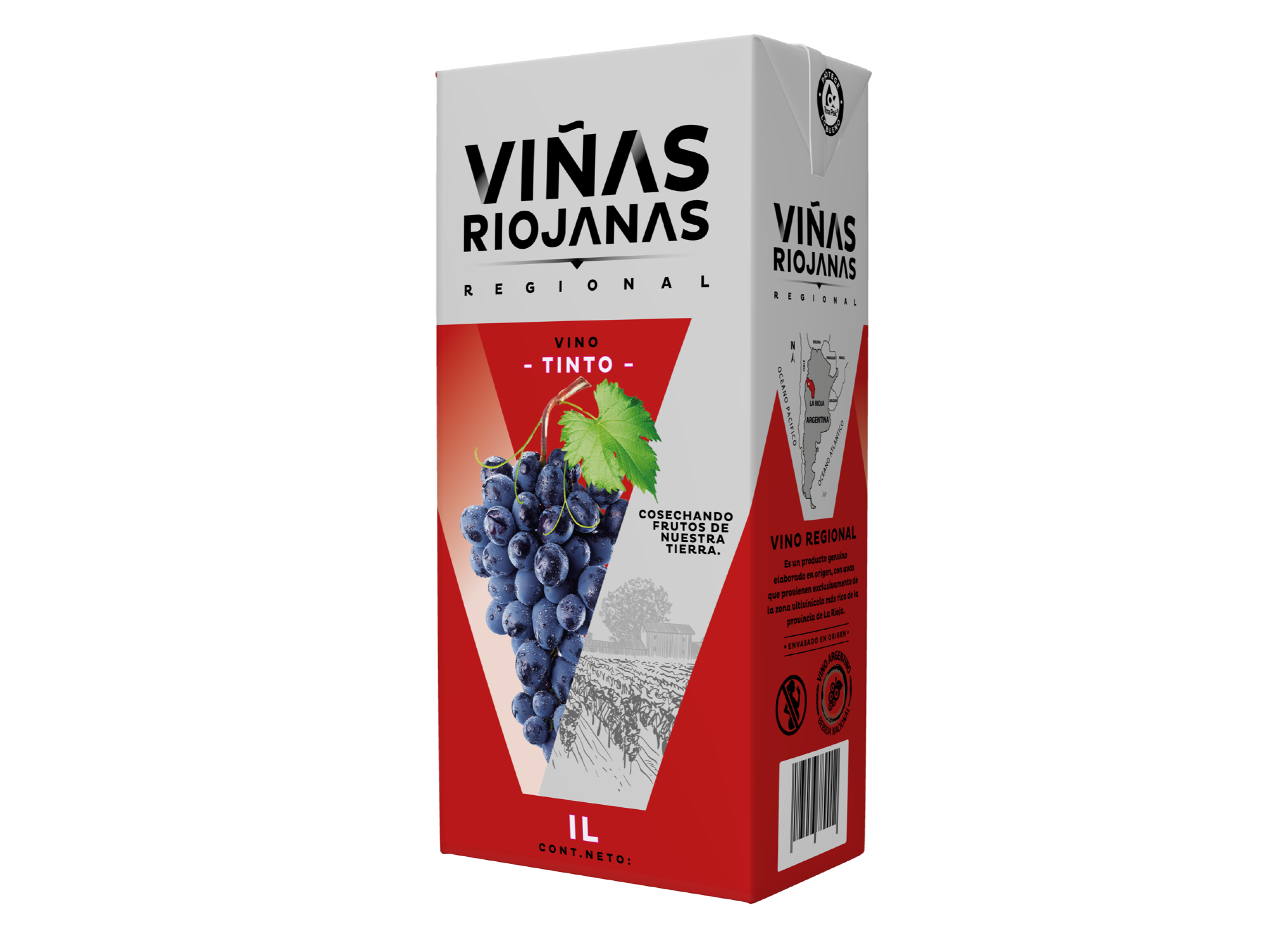 Vino Tinto Tetra "Viñas Riojanas x 1L