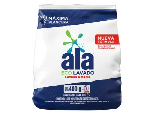 Jabon En Polvo "Ala" Eco Lavado a Mano x 400G