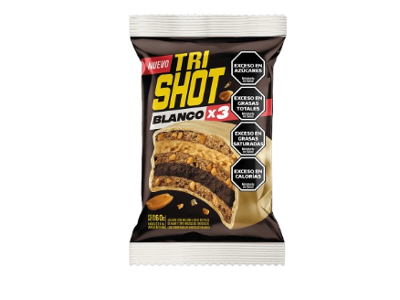 Alfajor "Trishot" Triple Blanco 60g