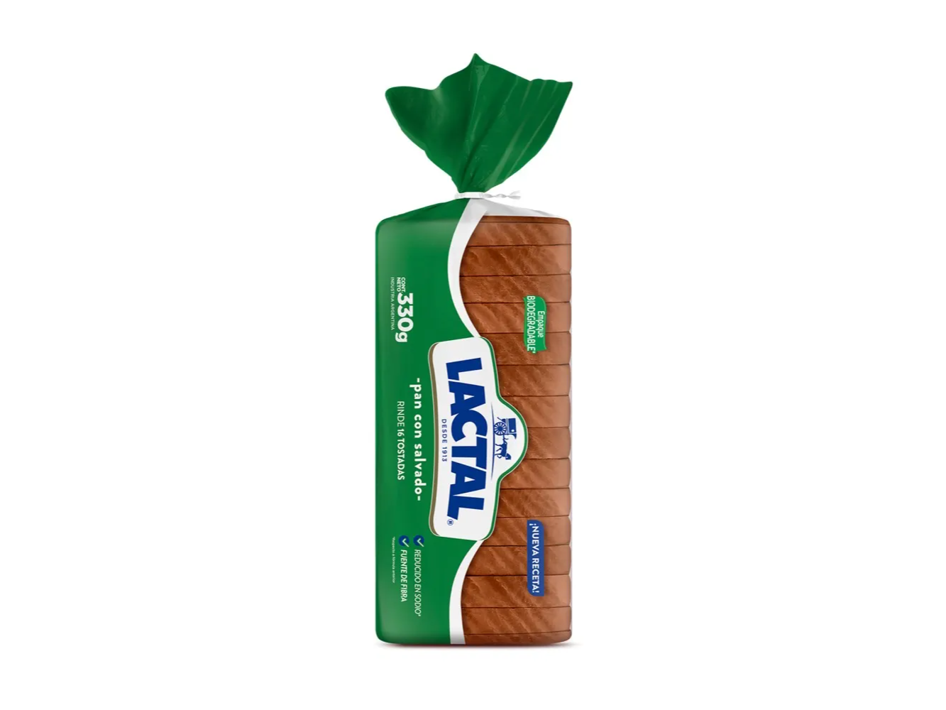 Pan Con Salvado "Lactal" x 330G