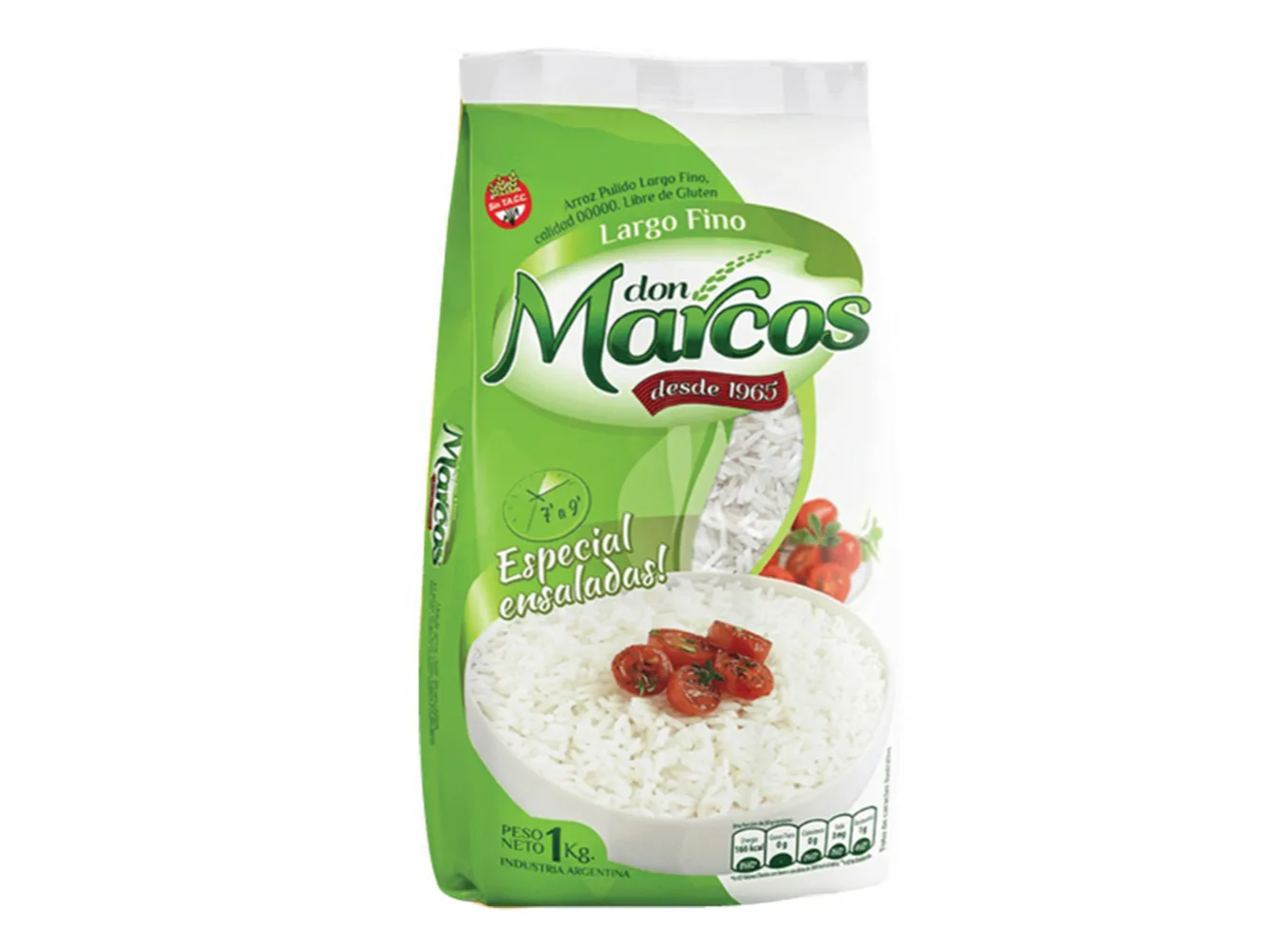 Arroz "Don Marcos" Largo Fino x 1Kg