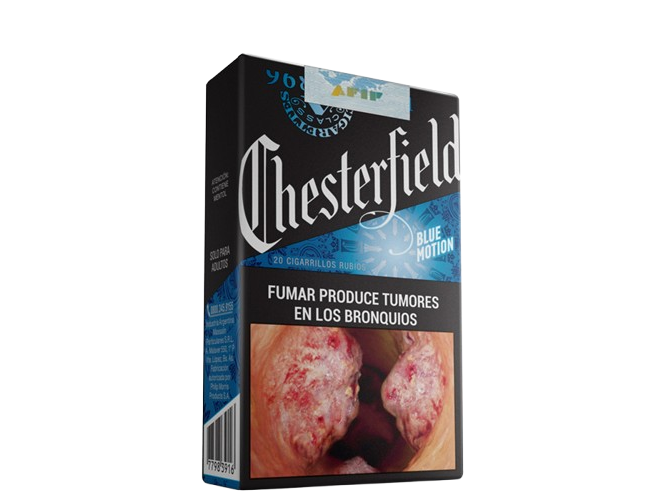 Cigarrillo "Chesterfield" Blue Motion Común x20