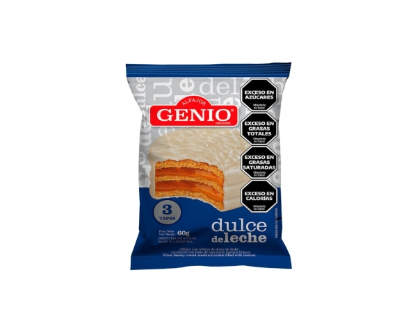Alfajor "Genio" Blanco 60Grs