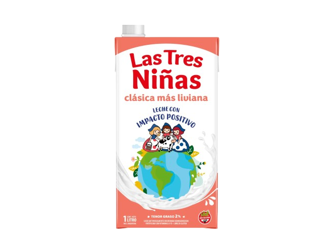 Leche Entera 2% "Las Tres Niñas" 1 Lt