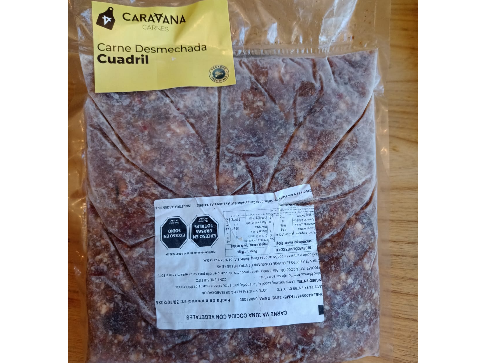 CARNE DESMECHADA DE CUADRIL