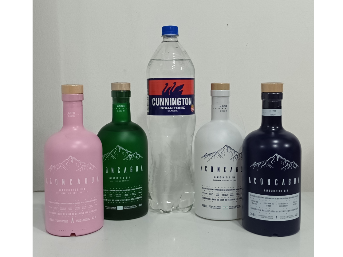 Gin aconcagua + tonica 1.5 lts