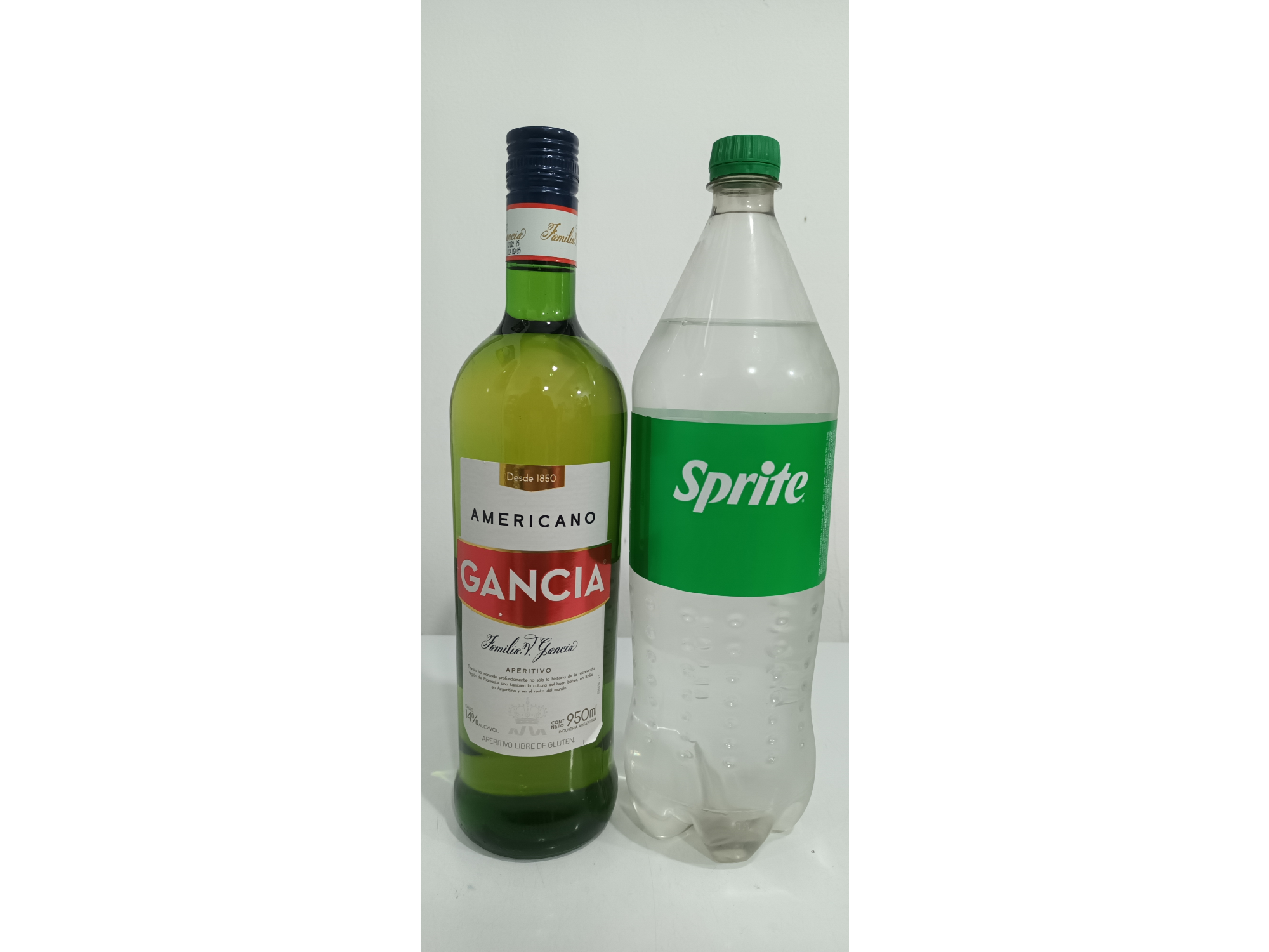 Gancia 950 ml + sprite 1.5 lts