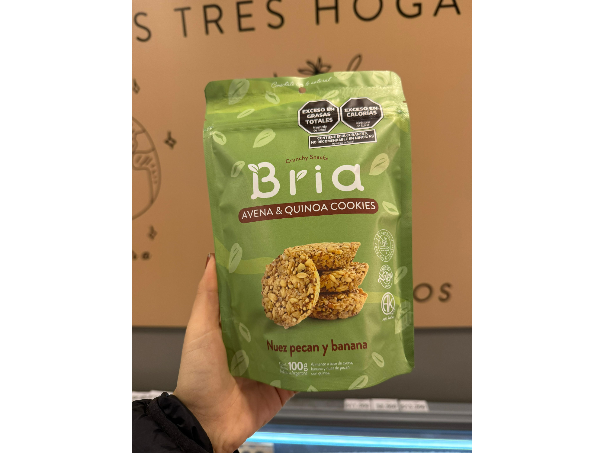 Cookies nuez pecán y banana Bria