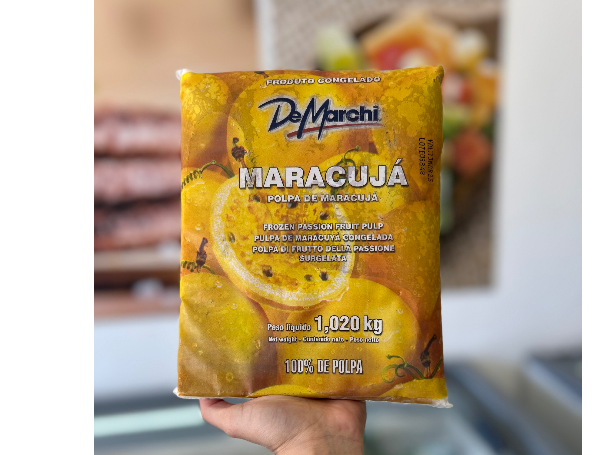 Pulpa de maracuyá 1 kg (con semillas)