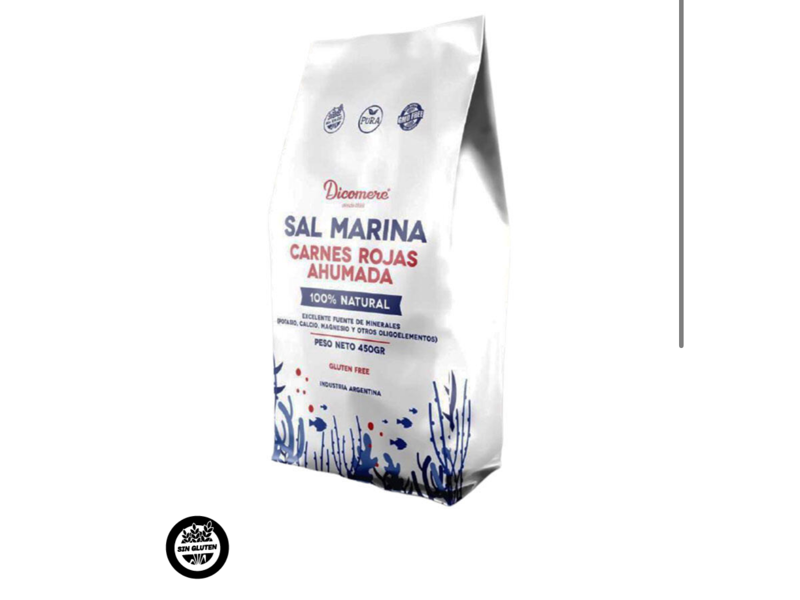 Sal marina ahumada carnes rojas x450g