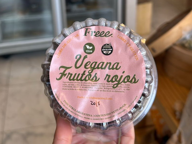 Vegana de frutos rojos individual- FREEE