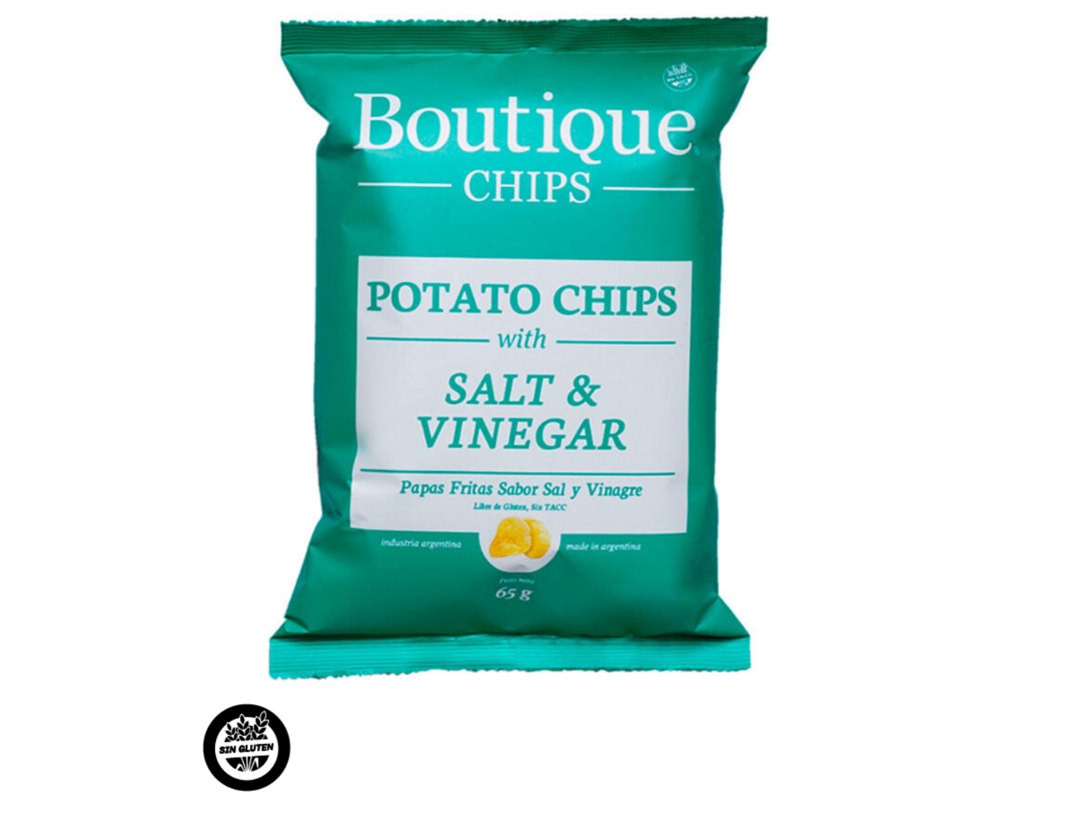 Papas Sabor Sal y Vinagre 65g - Boutique Chips