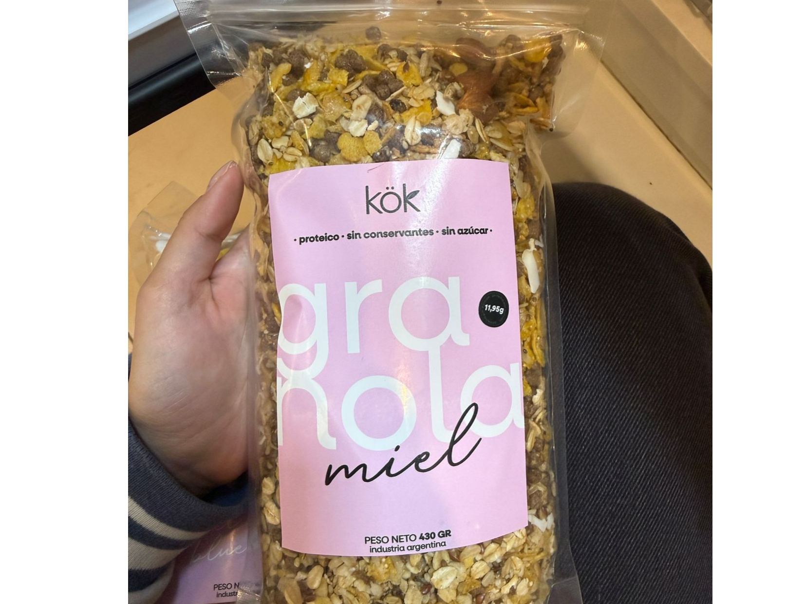 Granola Proteica Miel 430g -  KOK