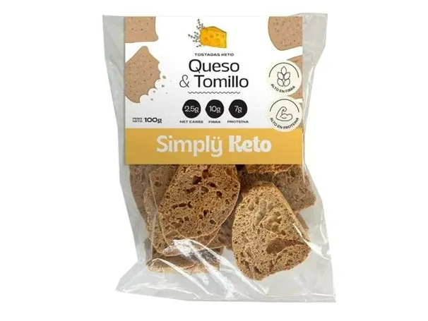 Tostadas de Queso y Tomillo - Simply Keto
