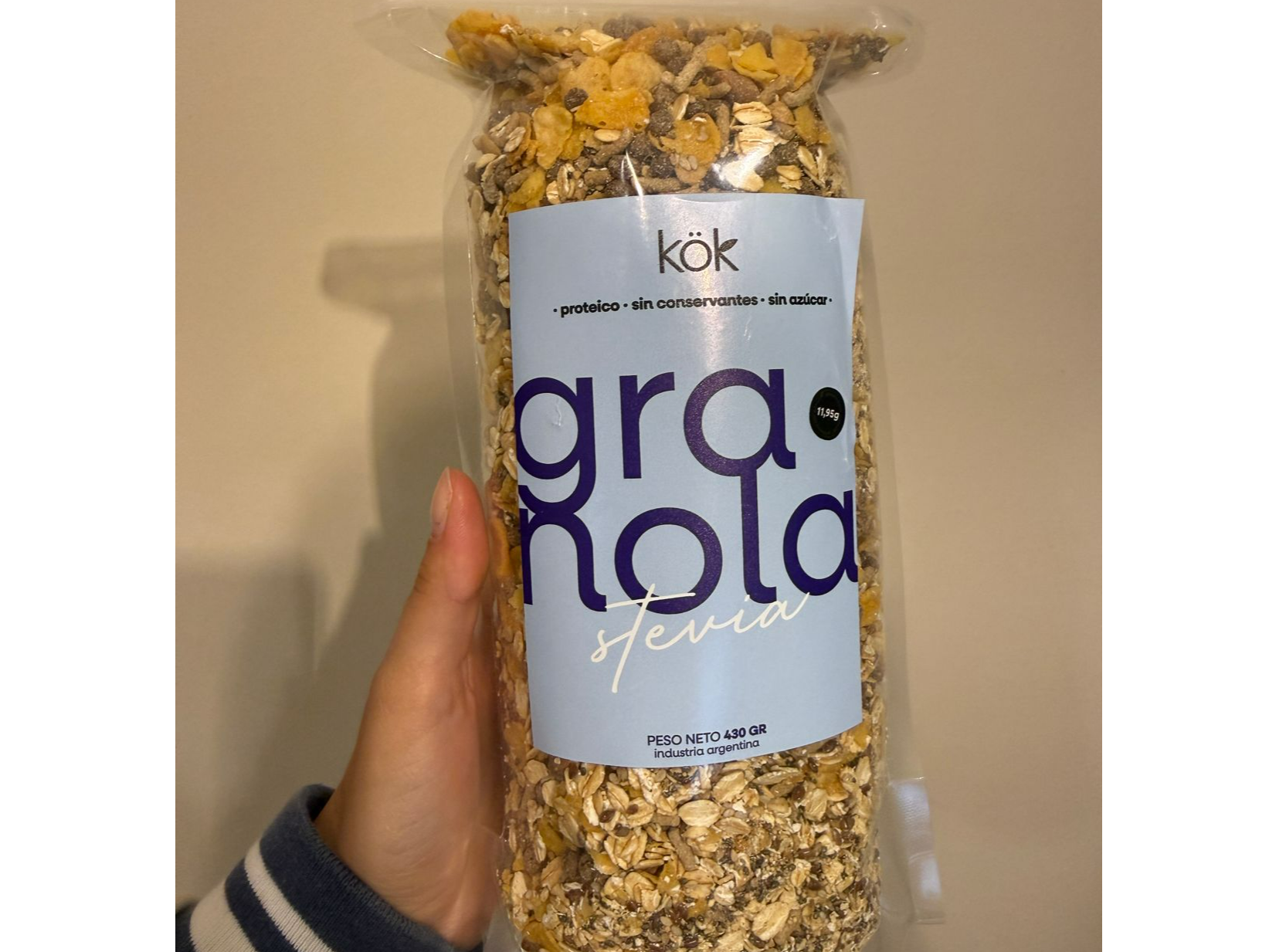 Granola Proteica Stevia 480g - KOK