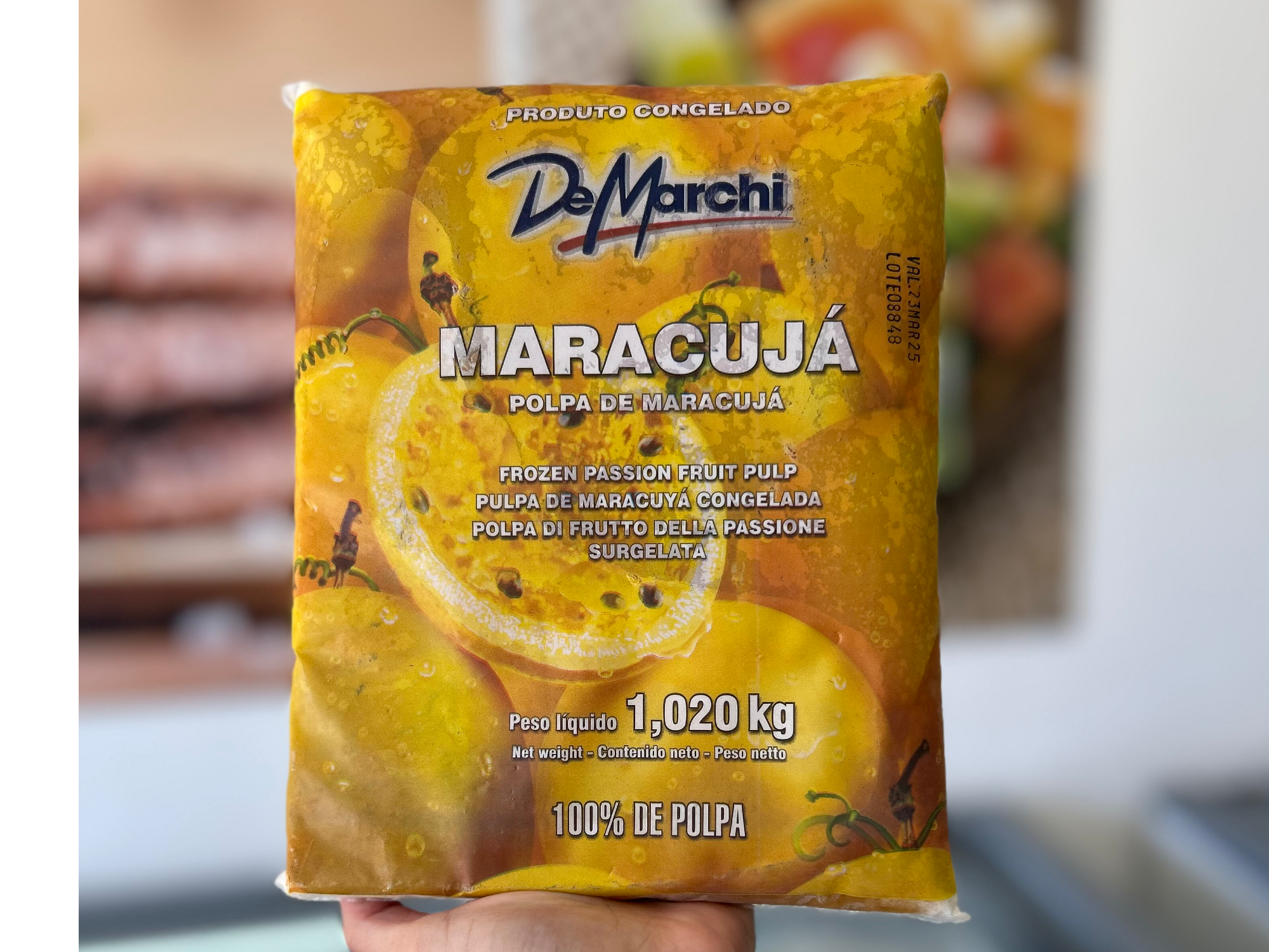 Pulpa de maracuyá 1 kg (sin semillas)