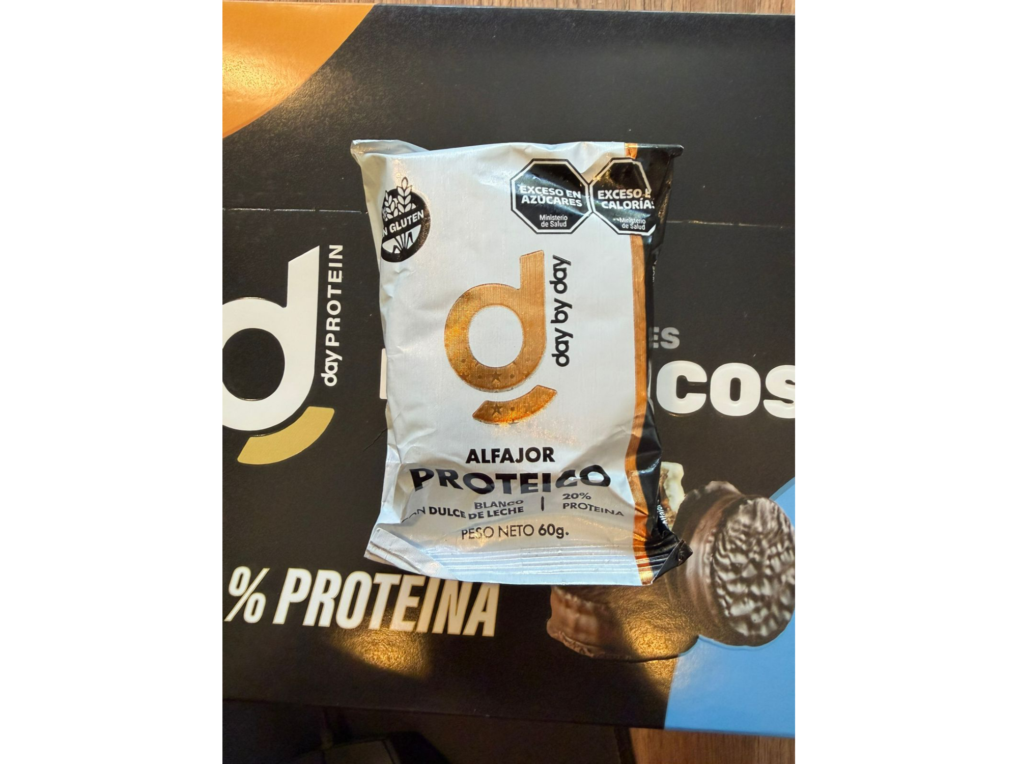 Alfajor Proteico Blanco con Dulce de Leche - Day by day
