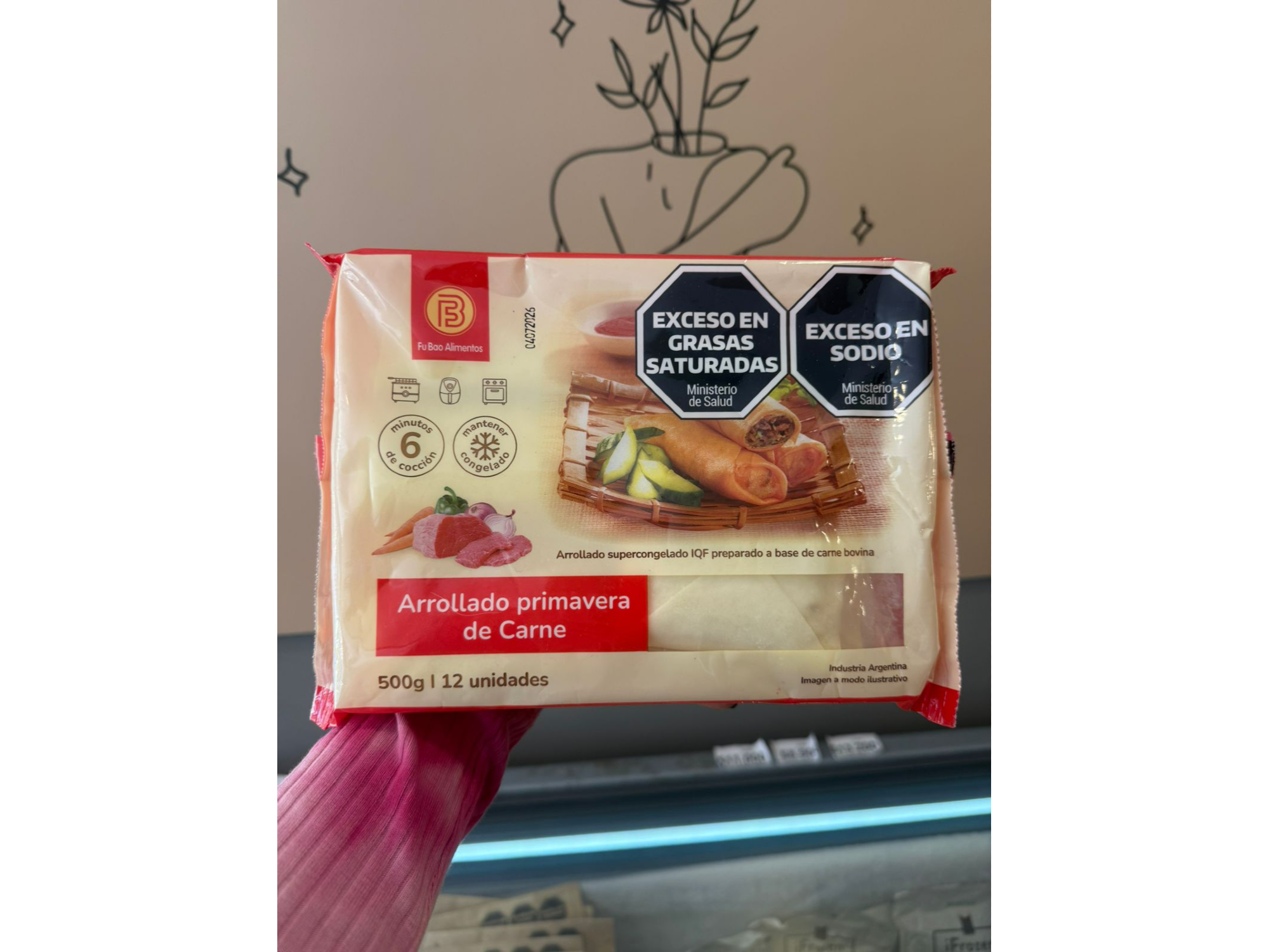 Arrollado primavera de carne