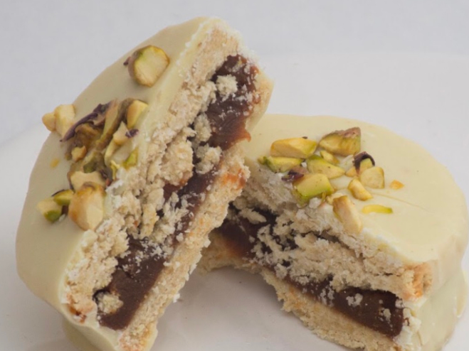Alfajor de pistachos
