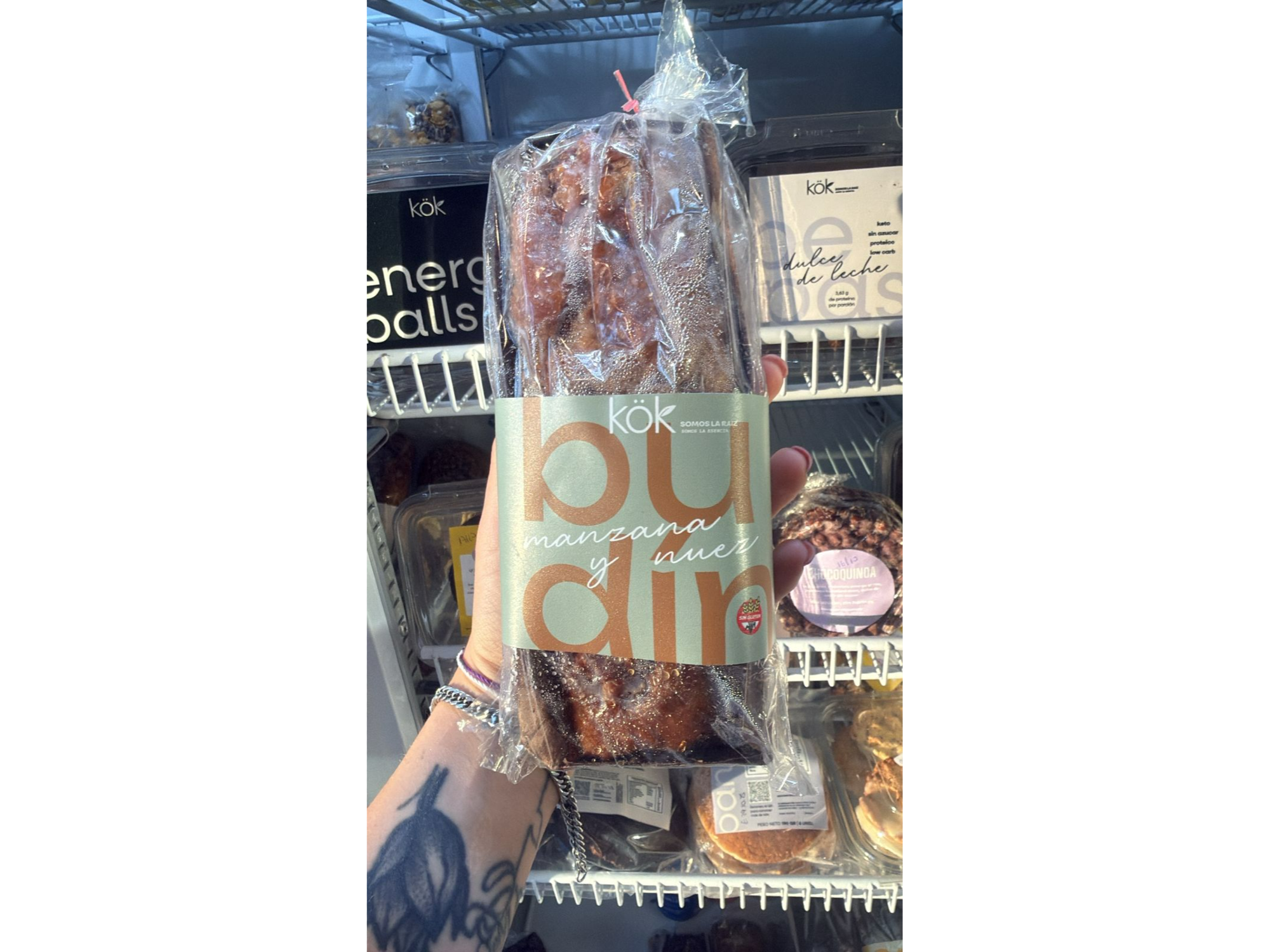 Budín sin TACC manzana y nuez