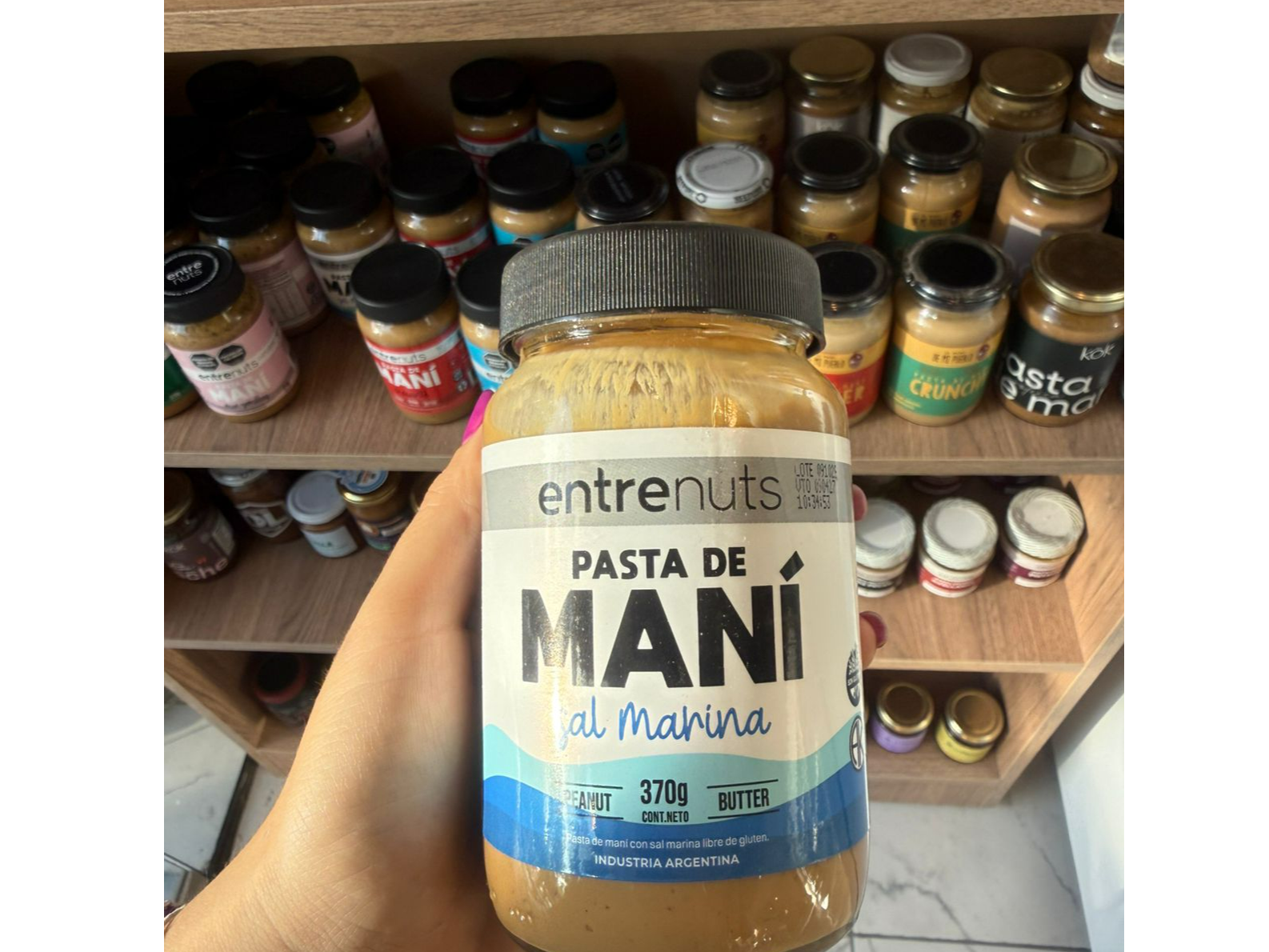 Pasta de Mani con Sal Marina x 370g - Entrenuts