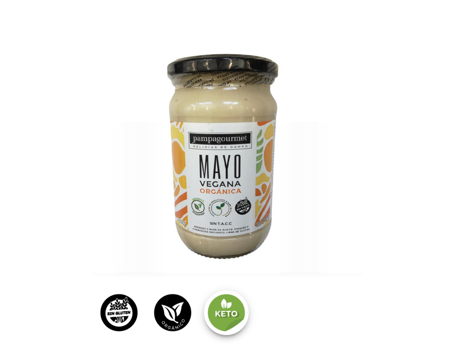 Mayonesa Vegana Orgánica 340g - Pampagurmet