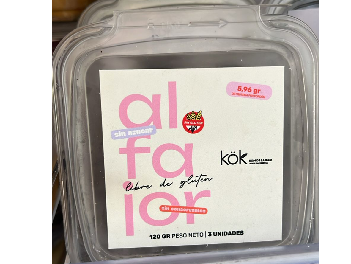 Alfajor sin gluten y sin azúcar