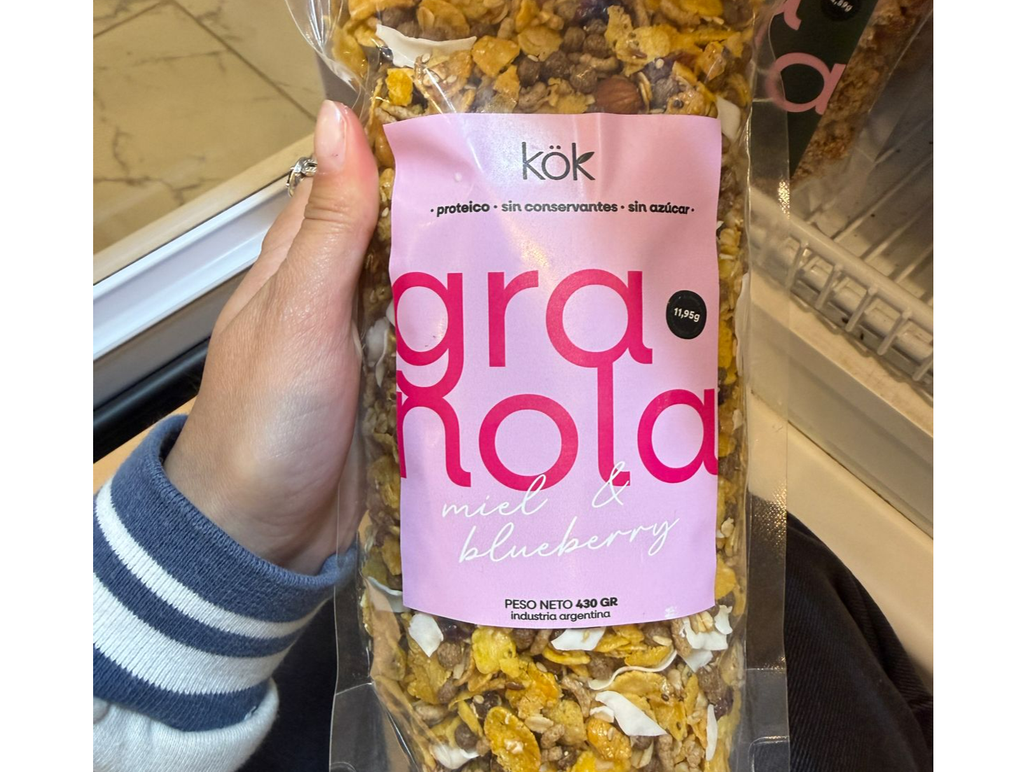 Granola Proteica de Miel y Blueberry  430g -  KOK
