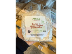 Harina porotos negros germinados