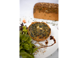 Tarta integral de puerro y champignones AMOEDO