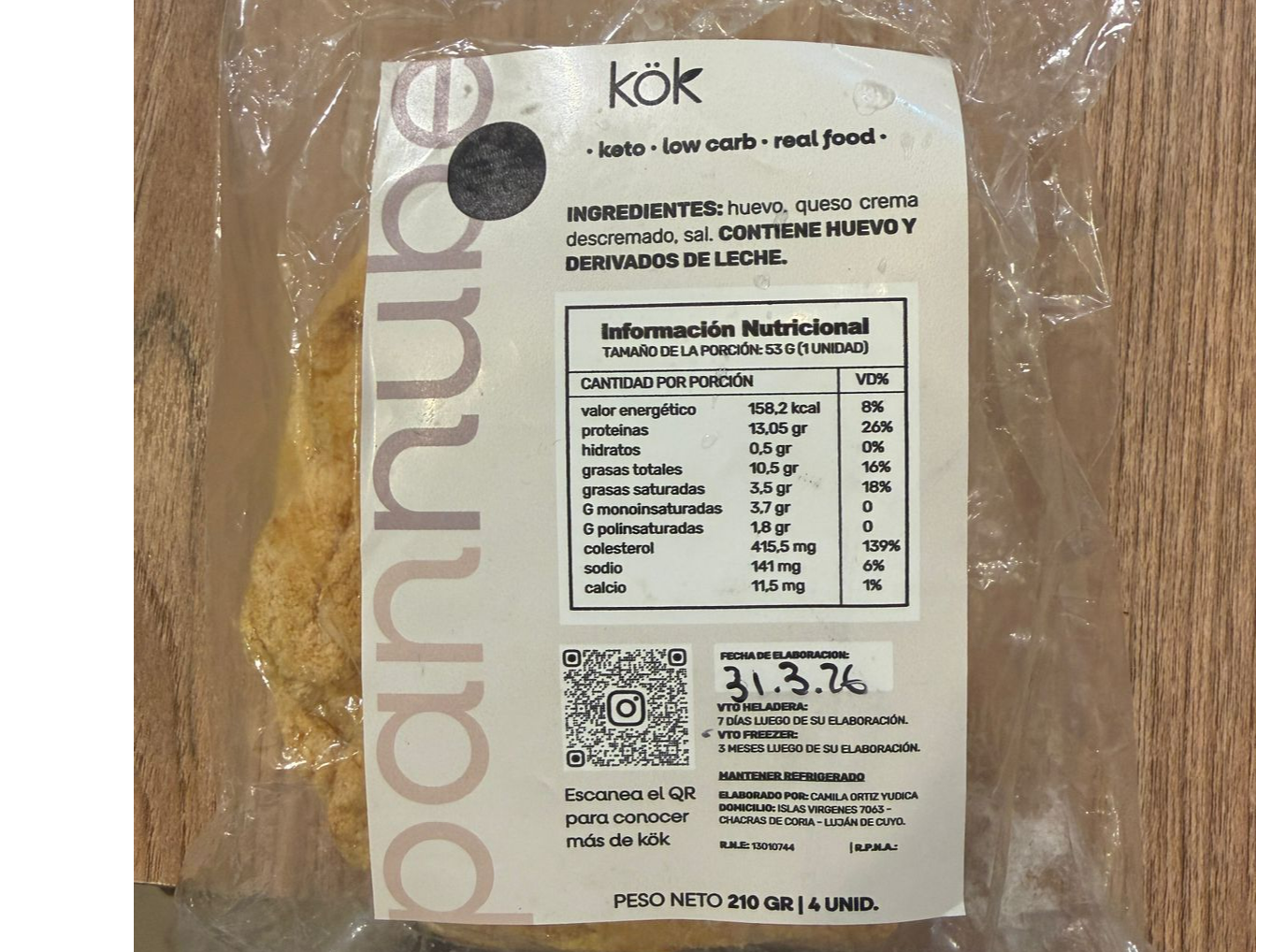 Pan  Nube 4 Unidades - KOK